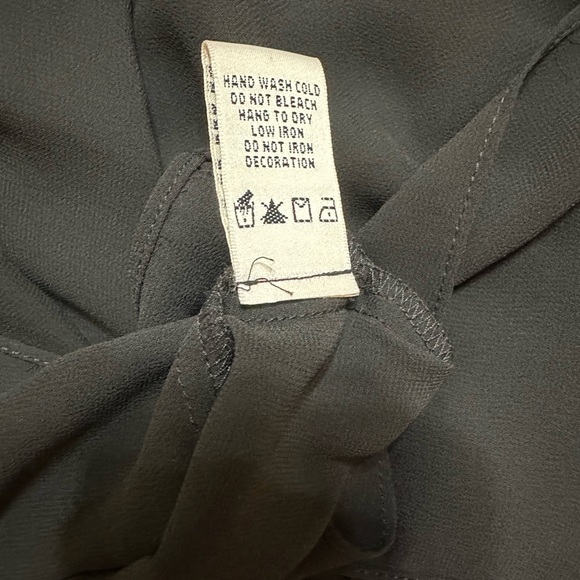 NWT Max Studios Neiman Marcus Black Crepe Georgette Beaded Dress, Medium - Picture 9 of 13